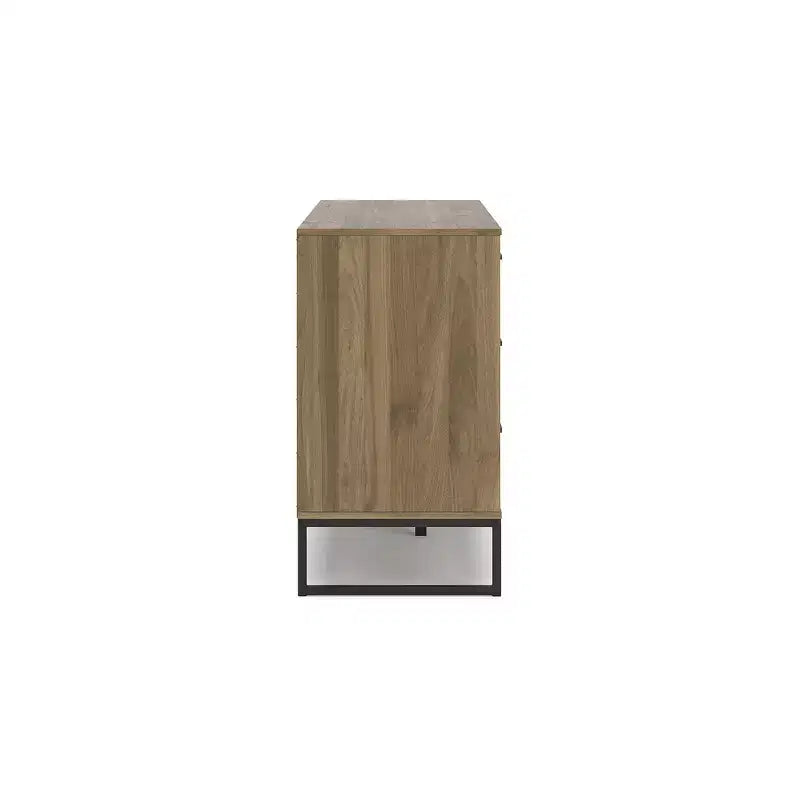 Signature Design by Ashley Deanlow 6 Drawer Dresser, Honey Brown