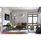 Darcy Brown Bonded Leather Loveseat