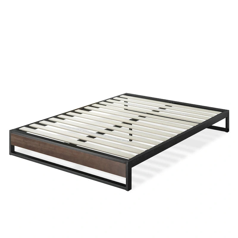 Priage by ZINUS GOOD DESIGN Winner 10 Inch Grey Wash Bamboo and Metal Platforma Bed