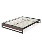 Priage by ZINUS GOOD DESIGN Winner 10 Inch Grey Wash Bamboo and Metal Platforma Bed