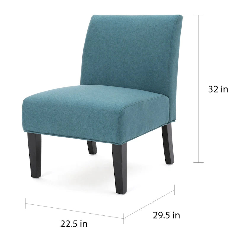 Fabric Slipper Accent Chair - Single Seat