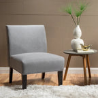 Fabric Slipper Accent Chair - Single Seat