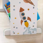 SONGMICS Kid's Large Toy Storage Unit with 16 Removable Bins, for Playroom, Children Room, 41.7, Space Theme
