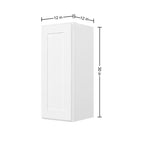 HOMLUX Easy-DIY Shaker White Ready to Assemble Wall Kitchen Cabinet
