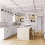 HOMLUX Easy-DIY Shaker White Ready to Assemble Wall Kitchen Cabinet