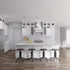 Pensile da cucina per frigorifero HOMLUX Easy-DIY, 91,4 cm L x 61 cm P, bianco shaker, pronto da montare, con 2 ante