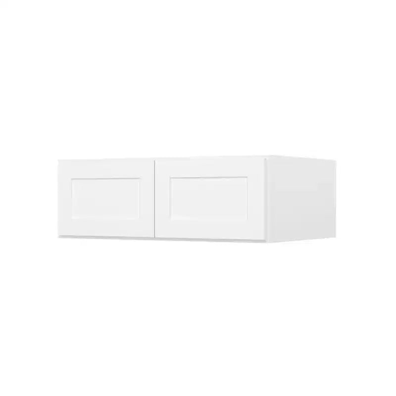 Pensile da cucina per frigorifero HOMLUX Easy-DIY, 91,4 cm L x 61 cm P, bianco shaker, pronto da montare, con 2 ante