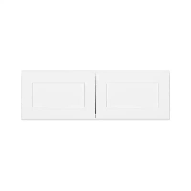 HOMLUX Easy-DIY 36 in W x 24 in D in Shaker White Ready to Assemble Wall Refrigerator Kitchen Cabinet with 2 Doors