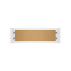 Pensile da cucina per frigorifero HOMLUX Easy-DIY, 91,4 cm L x 61 cm P, bianco shaker, pronto da montare, con 2 ante