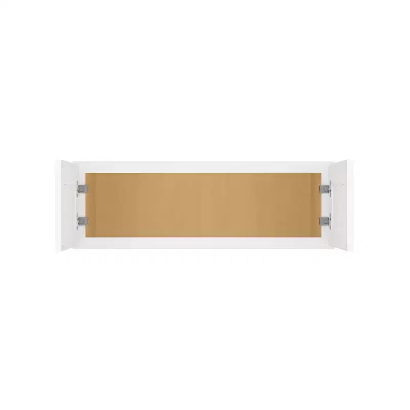 HOMLUX Easy-DIY 36 in W x 24 in D in Shaker White Ready to Assemble Wall Refrigerator Kitchen Cabinet with 2 Doors