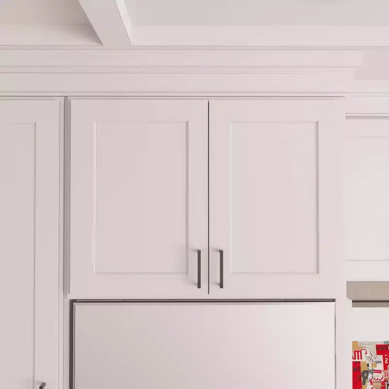 Pensile da cucina per frigorifero HOMLUX Easy-DIY, 91,4 cm L x 61 cm P, bianco shaker, pronto da montare, con 2 ante