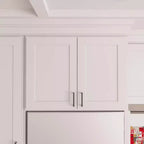 Pensile da cucina per frigorifero HOMLUX Easy-DIY, 91,4 cm L x 61 cm P, bianco shaker, pronto da montare, con 2 ante