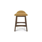 Signature Design by Ashley Lyncott Sgabello da bar imbottito altezza bancone con cuscino in schiuma, set da 2, senape
