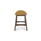 Signature Design by Ashley Lyncott Sgabello da bar imbottito altezza bancone con cuscino in schiuma, set da 2, senape