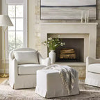 Box Pleat Upholstered Ottoman - Threshold designed with Studio McGee