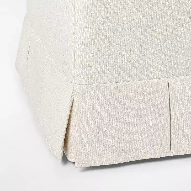 Box Pleat Upholstered Ottoman - Threshold designed with Studio McGee