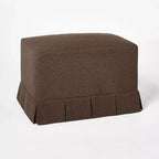 Box Pleat Upholstered Ottoman - Threshold designed with Studio McGee