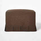 Box Pleat Upholstered Ottoman - Threshold designed with Studio McGee