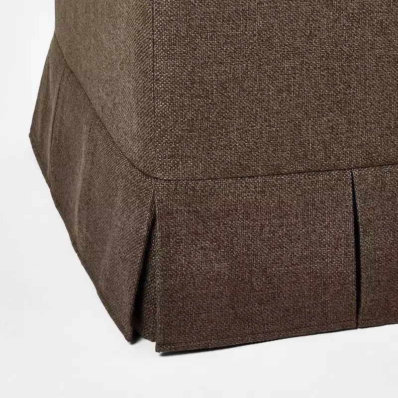 Box Pleat Upholstered Ottoman - Threshold designed with Studio McGee