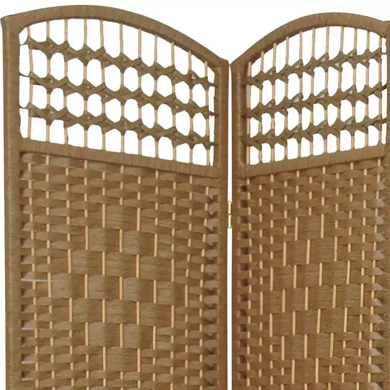 5 1/2 ft. Tall Fiber Weave Room Divider - (3 Panels)