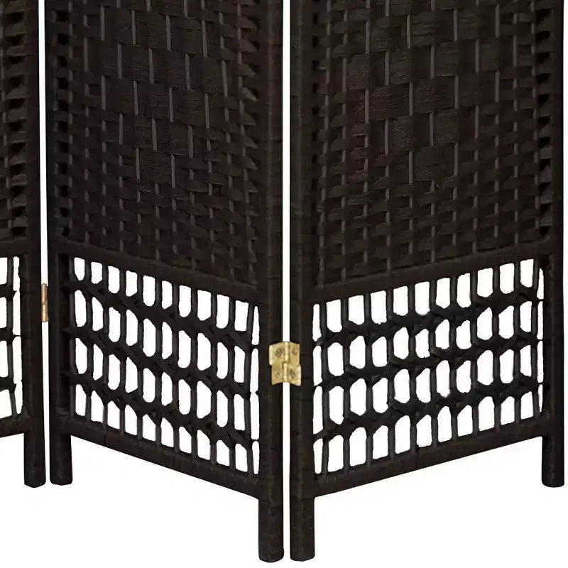 5 1/2 ft. Tall Fiber Weave Room Divider - (3 Panels)