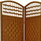 5 1/2 ft. Tall Fiber Weave Room Divider - (3 Panels)