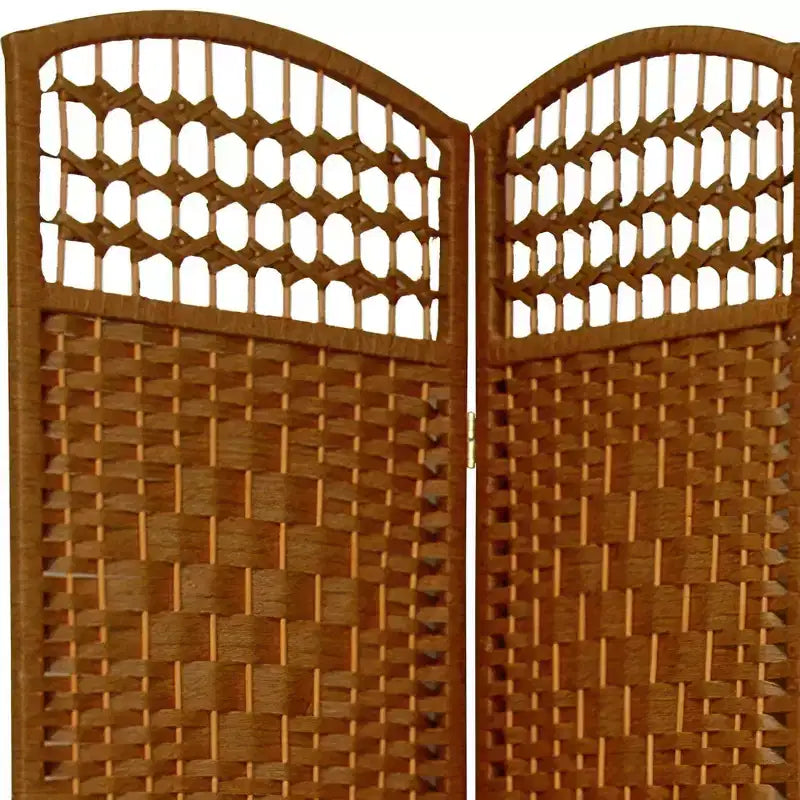 5 1/2 ft. Tall Fiber Weave Room Divider - (3 Panels)