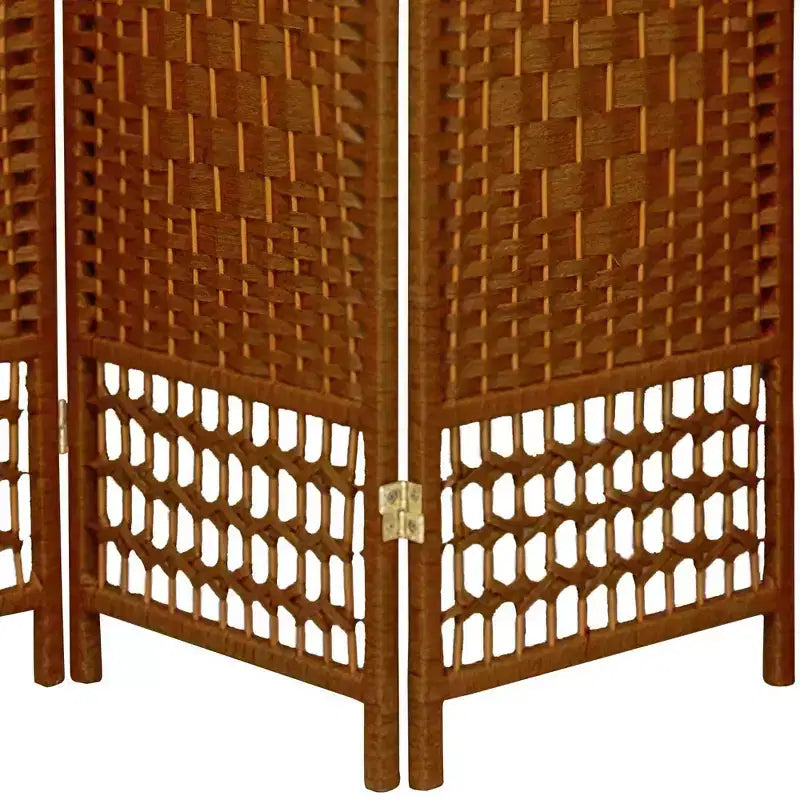 5 1/2 ft. Tall Fiber Weave Room Divider - (3 Panels)
