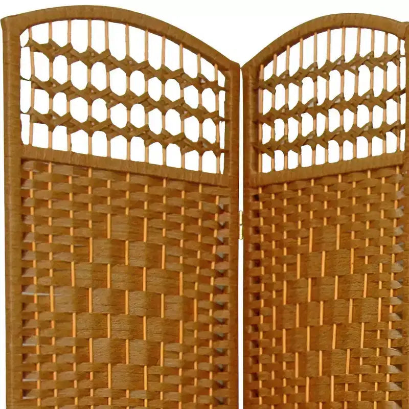 5 1/2 ft. Tall Fiber Weave Room Divider - (3 Panels)