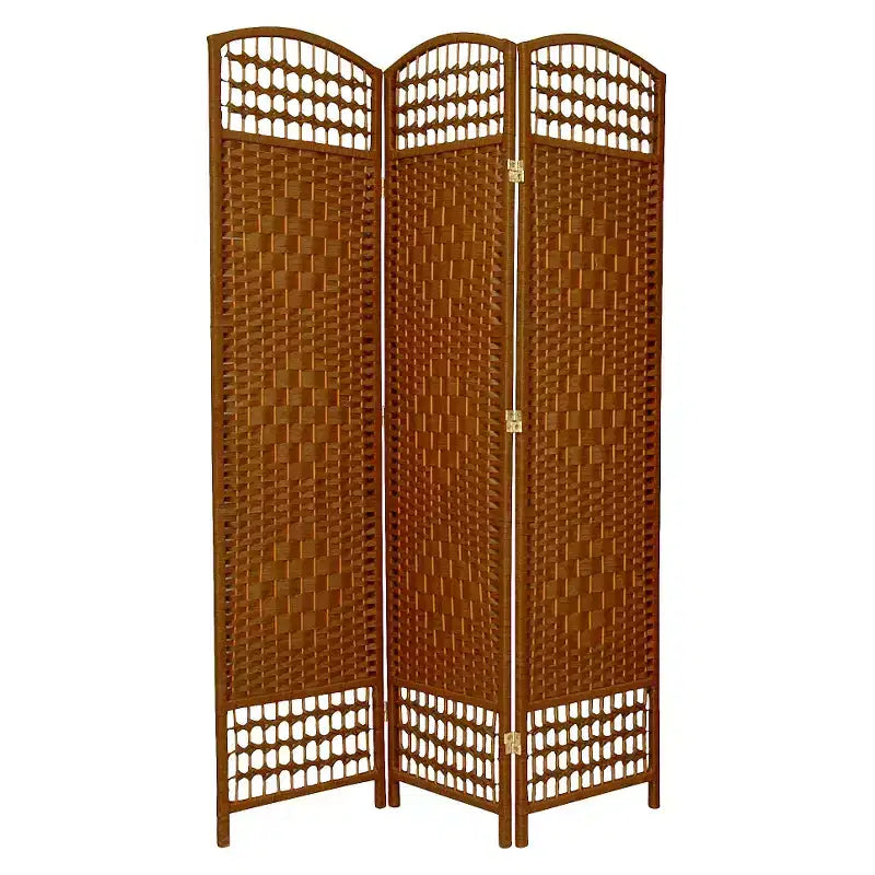 5 1/2 ft. Tall Fiber Weave Room Divider - (3 Panels)
