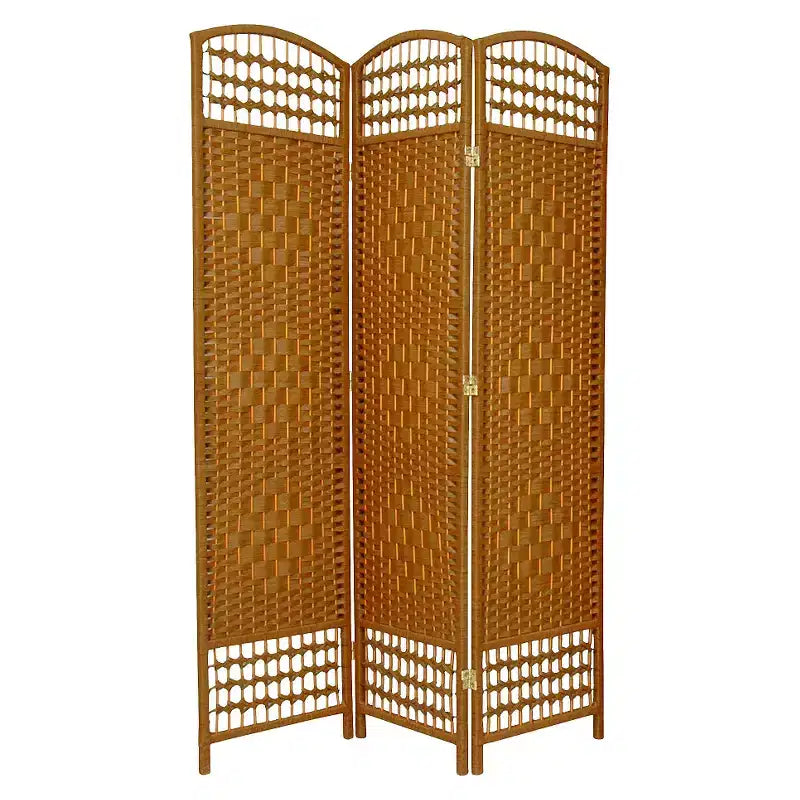 5 1/2 ft. Tall Fiber Weave Room Divider - (3 Panels)