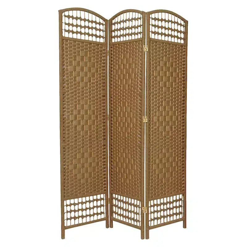 5 1/2 ft. Tall Fiber Weave Room Divider - (3 Panels)