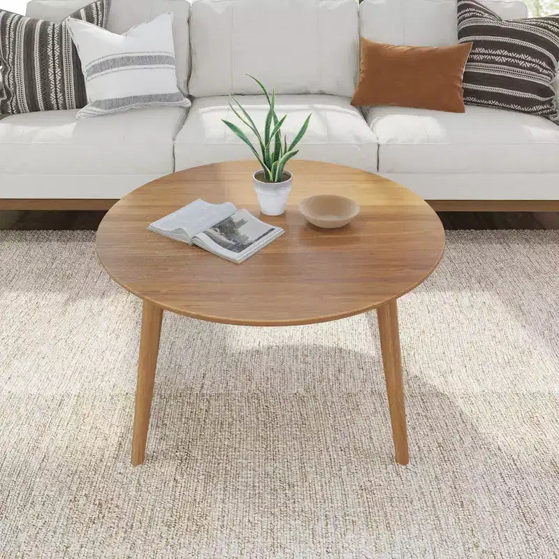 Plank+Beam Solid Wood Mid Century Modern Coffee Table, 36 Coffee Tables for Living Room