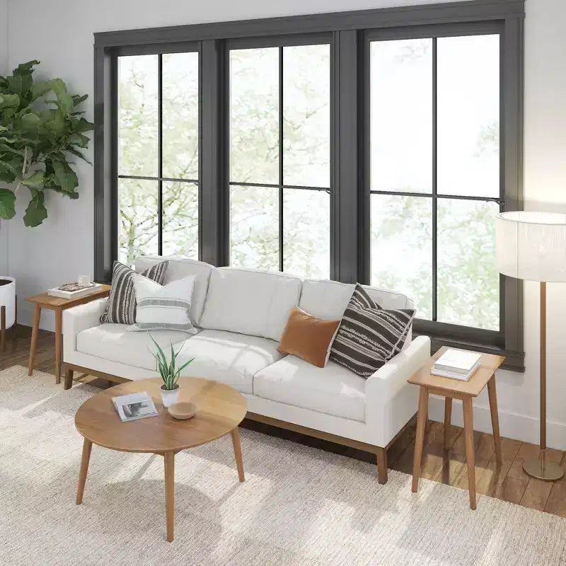 Plank+Beam Solid Wood Mid Century Modern Coffee Table, 36 Coffee Tables for Living Room