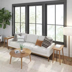 Plank+Beam Solid Wood Mid Century Modern Coffee Table, 36 Coffee Tables for Living Room