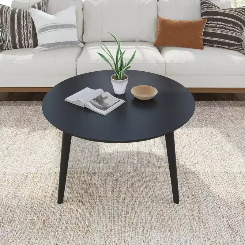 Plank+Beam Solid Wood Mid Century Modern Coffee Table, 36 Coffee Tables for Living Room