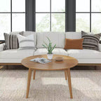 Plank+Beam Solid Wood Mid Century Modern Coffee Table, 36 Coffee Tables for Living Room