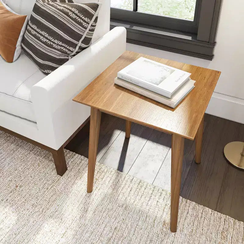 Plank+Beam Tavolino rettangolare 20 Mid-Century Modern, in legno massello, per soggiorno