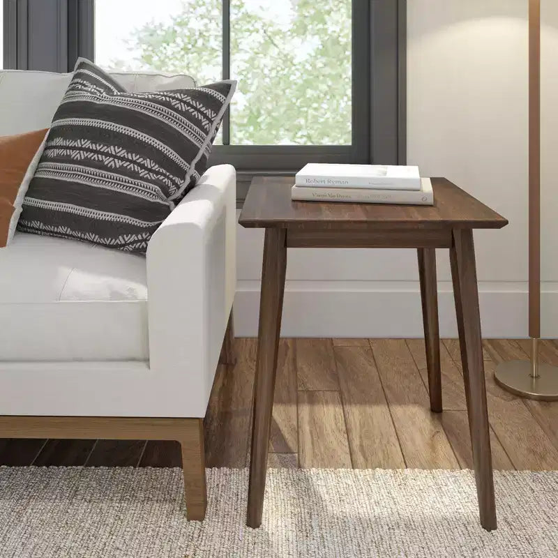 Plank+Beam Tavolino rettangolare 20 Mid-Century Modern, in legno massello, per soggiorno