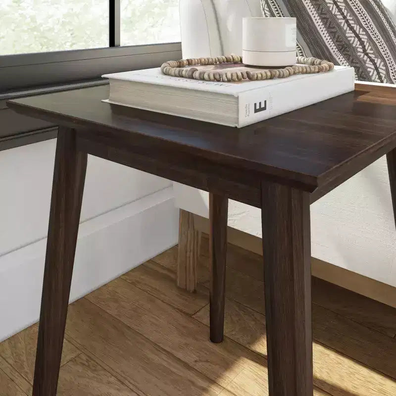 Plank+Beam Tavolino rettangolare 20 Mid-Century Modern, in legno massello, per soggiorno