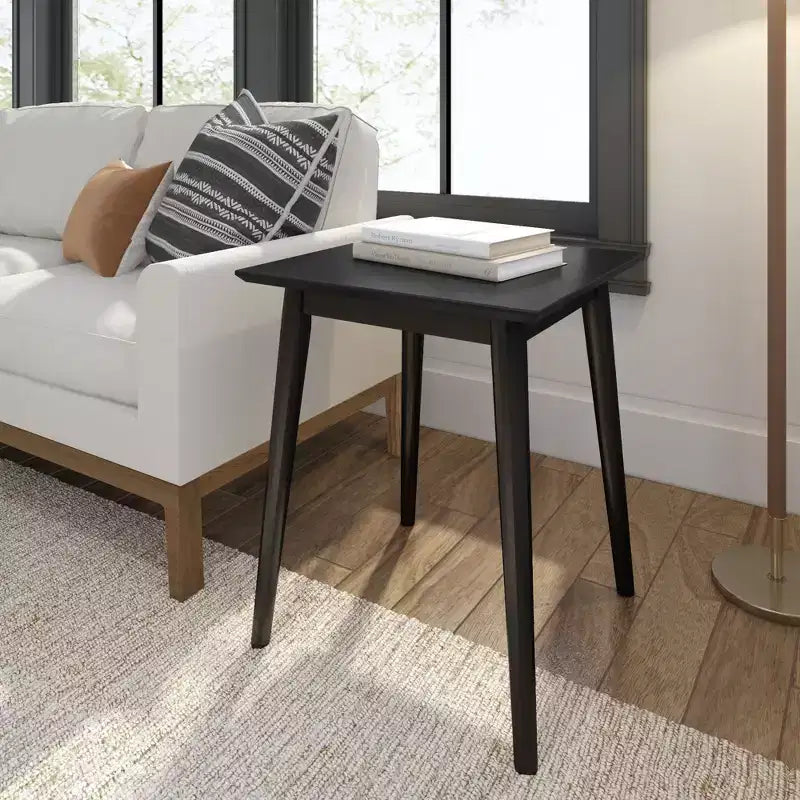 Plank+Beam Tavolino rettangolare 20 Mid-Century Modern, in legno massello, per soggiorno