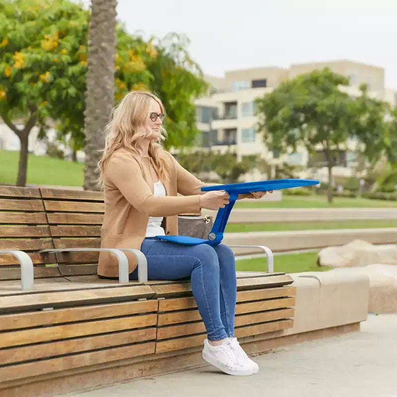 ECR4Kids The Surf Folding Portable Activity Lap Desk, Large, Adjustable, Flexible Seating