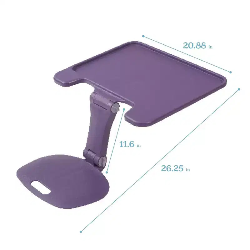ECR4Kids The Surf Folding Portable Activity Lap Desk, Large, Adjustable, Flexible Seating