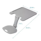 ECR4Kids The Surf Folding Portable Activity Lap Desk, Large, Adjustable, Flexible Seating