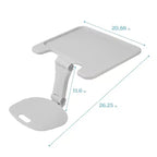 ECR4Kids The Surf Folding Portable Activity Lap Desk, Large, Adjustable, Flexible Seating