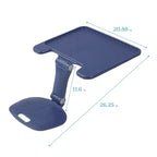 ECR4Kids The Surf Folding Portable Activity Lap Desk, Large, Adjustable, Flexible Seating