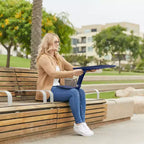 ECR4Kids The Surf Folding Portable Activity Lap Desk, Large, Adjustable, Flexible Seating