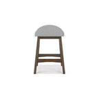 Signature Design by Ashley Lyncott Counter Height Upholstered Barstool with Foam Cushion, Set of 2, Light Gray