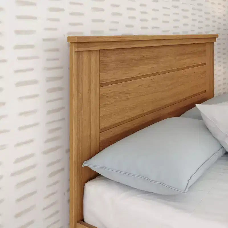 Plank+Beam Solid Wood Farmhouse Full Bed with Panel Headboard with Trundle