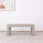Plank+Beam Modern Dining Bench, Solid Wood Bench for Dining Table, 49